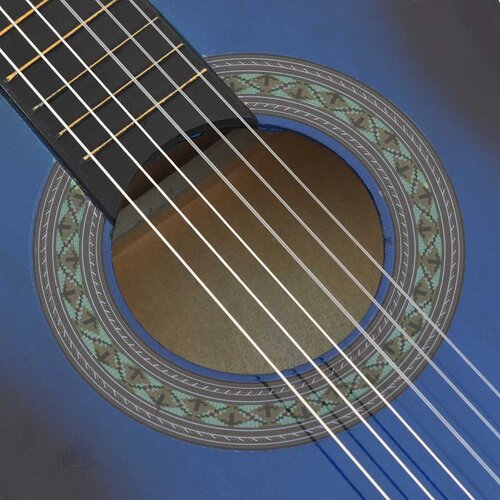  8-dijelni set klasične gitare za početnike plavi 3/4 36&amp;quot; Slike