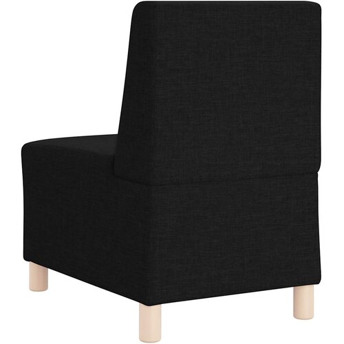  Modularna sofa bez naslona za ruke crna 55 cm tkanina Slike