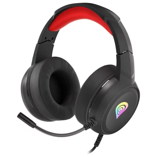 Genesis gaming slušalke z mikrofonom neon 200 črno/rdeče