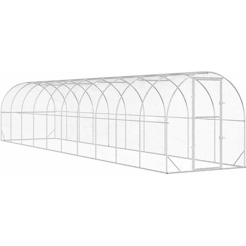  Kokošinjac Srebrna 1000 x 200 x 200 cm Pocinčani čelik Cene