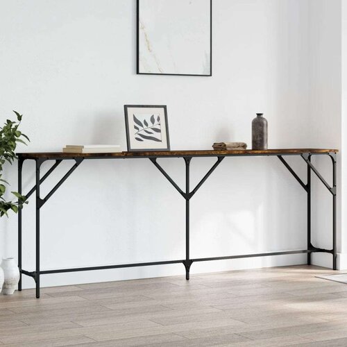  Konzolni stol boja hrasta 200x29x75 cm od konstruiranog drva Cijene