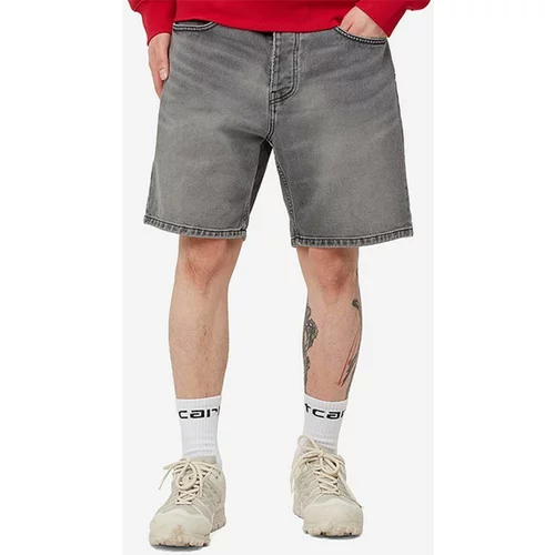Carhartt WIP Traper kratke hlače za muškarce, boja: siva, I029209.BLACK.LIGH-BLACK.LIGH
