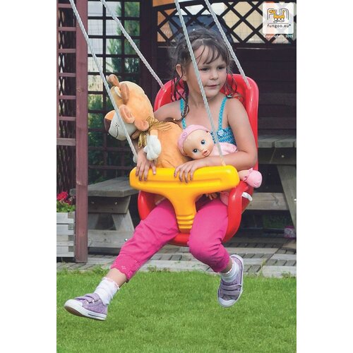  Dječja ljuljačka veliko baby crveno - žuto sjedalo Slike
