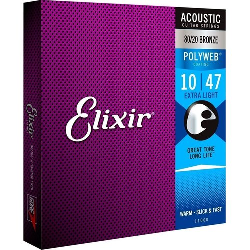 Elixir 11000 Polyweb 010-047 Žice za akustičnu gitru Cene