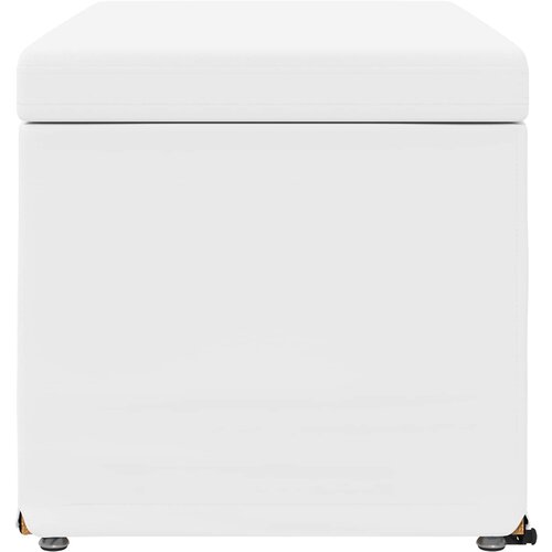  Stolica Bijelo 81 x 41 x 40 cm Umjetna Koža i Fino Radeći Drvo Slike