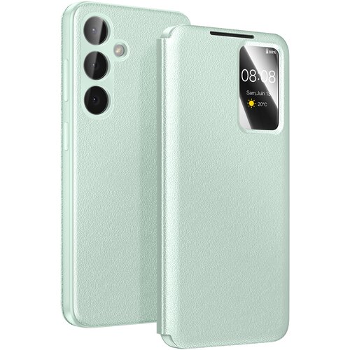 AVIZAR Smart View torbica za Galaxy S26 s prostorom za kartico, Zelena, (5000273981) Cene