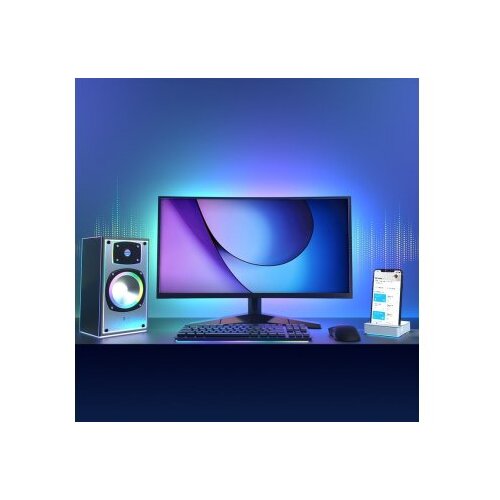 Tp-link Tapo L900-5 Smart Light Strip, Multicolor, 2.4 GHz Wi-Fi, 802.11b/g/n, one 5m LED light strip(cut to size every 10cm), one adapter, one controller, lifetime up to 25,000 hrs, RGB, 1-100% full brightness range, 3M adhesive tape, Tapo app Slike