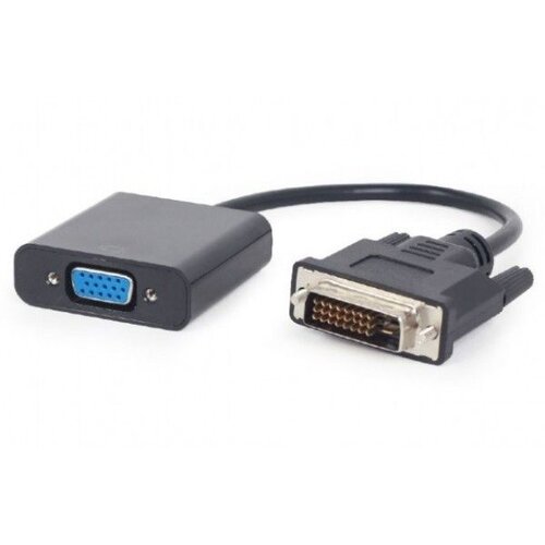 Gembird adapter DVI-D to VGA GEMBIRD, A-DVID-VGAF-01, black Cene