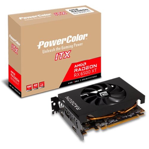PowerColor AMD Radeon RX 6500 XT 4GB ITX HDMI DisplayPort (AXRX 6500XT 4GBD6-DH) Cene
