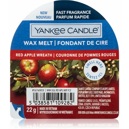 Yankee Candle Red Apple Wreath vosak za aroma lampu 22 g