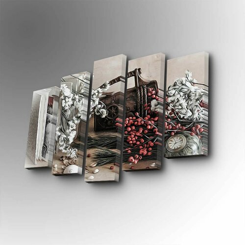 Wallity 5PUC-095 multicolor decorative canvas painting (5 pieces) Slike