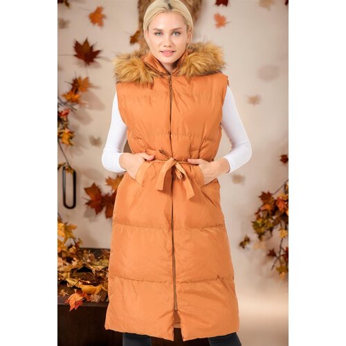 Dewberry Z6744 WOMEN'S VEST-DARK TAN Cijene