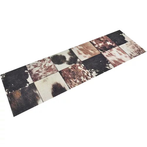 Kuhinjski tepih perivi životinjska koža 60 x 180 cm baršunasti