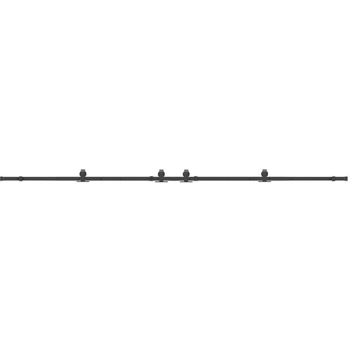 VidaXL Pribor za klizna vrata 183 cm čelični crni Slike