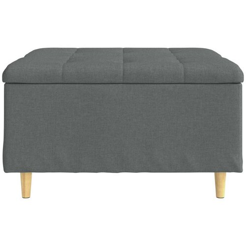  Stolica s dugmadi s jastukom Tamno siva 80 x 80 x 45 cm tkanina Slike