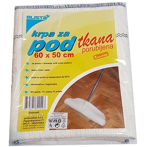  Krpa za pod tkana porubljena 60x50 1/1 Cene