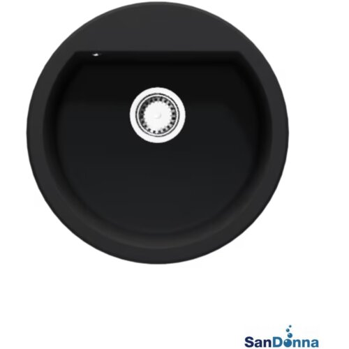 Sandonna Granitna sudopera LENA &amp;Oslash;51/44.5cm Crna mat Slike