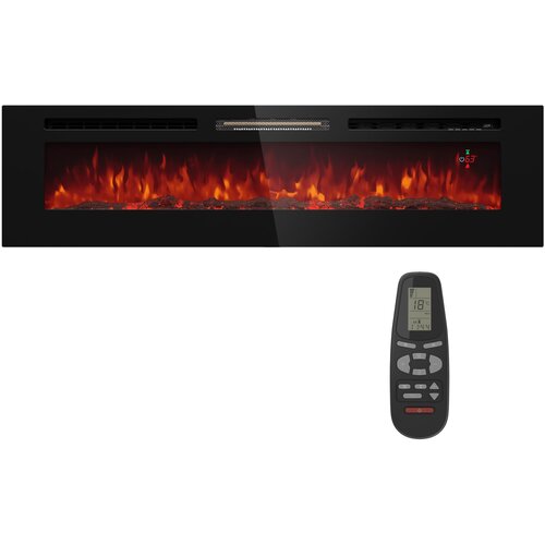 Klarstein Galeras 178, električni zidni kamin, 1800 W, LED Slike