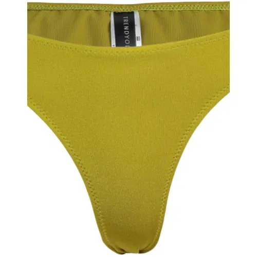 Trendyol Bikini Bottom - Green - Plain