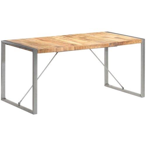  Blagovaonski stol 160x80x75 cm od masivnog grubog drva manga Slike