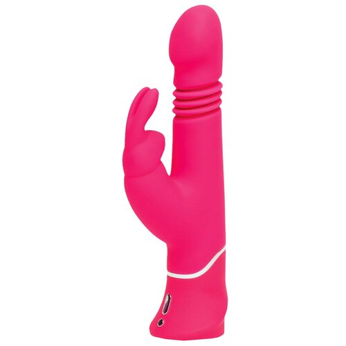 Happy Rabbit Thrusting - vibrator za zabadanje s klitorisnom polugom na baterije (ružičasti) Cijene