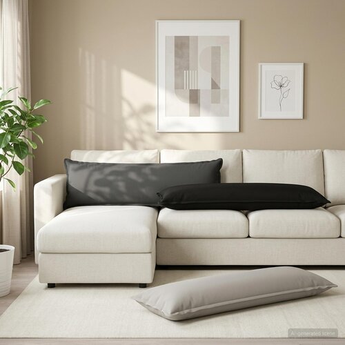  Jastuk s jastukom HOUTEN Siva 40 x 145 cm Poliester Cene