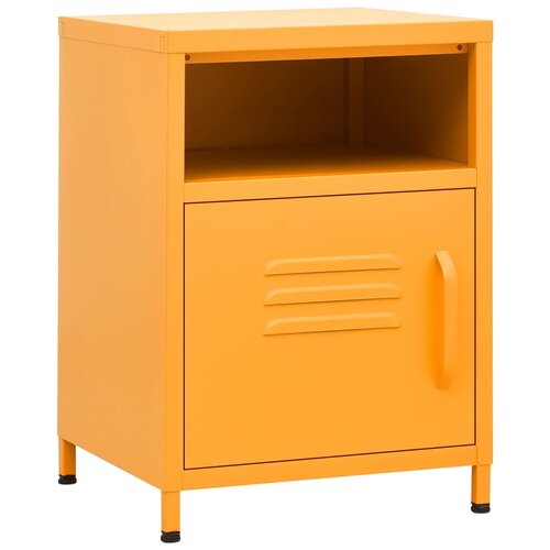 Maison Chic Dvo delni komplet Nočne omarice - Nočne mize gorčično rumene 35x35x51 cm jeklo, (21687187) Cene