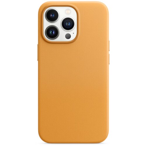BEAUTIFUL SHINE LEATHER Maska za iPhone 14 Pro Max narandzasta Slike