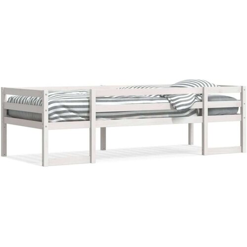VidaXL Otro&amp;scaron;ki posteljni okvir bel 80x200 cm trdna borovina Slike