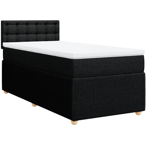 Maison Chic Box spring postelja - Vzmetna postelja z vzmetnico črn 90x190 cm blago SL3916, (21888770) Cene