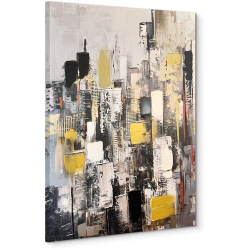 Styler Slika z ročno naslikanimi elementi 70x100 cm Cityscape &amp;ndash; Slike