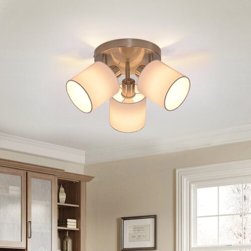 Nettlife 3 stropne svetilke za hodnik - moderna stenska srebrna E14 MAX.25W svetilka za dnevno sobo, spalnico, kuhinjo (brez žarnice), (22116933) Cene