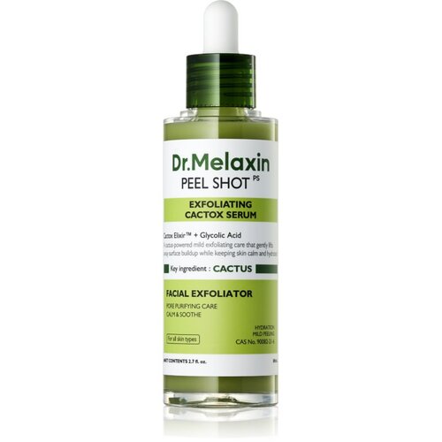 Dr. Melaxin Peel Shot Exfoliating Cactox Serum gladilni eksfoliacijski serum za hidracijo kože in zmanj&scaron;anje por 80 ml Cene