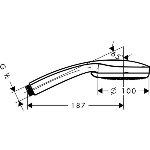 Hansgrohe ročna prha Croma 100 Vario 28535000 Slike