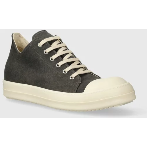 Rick Owens Tenisice Denim Shoes Low Sneaks za muškarce, boja: siva, DU01D1802.SCF.7811