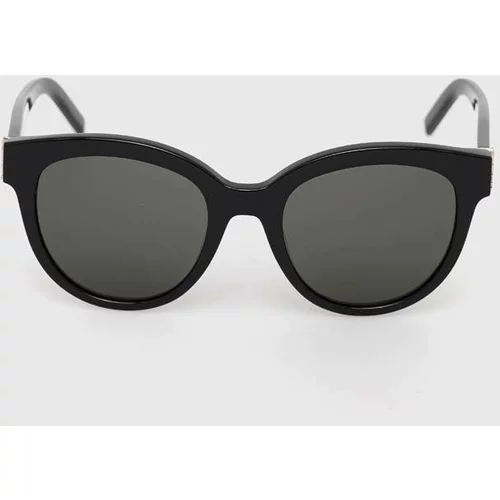 Saint Laurent sončna očala ženski, črna barva
