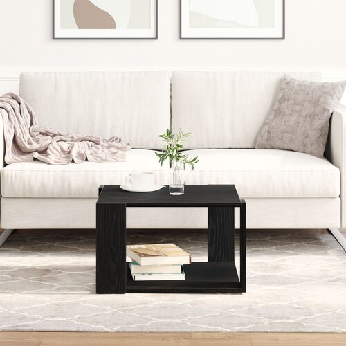 vidaXL Stolić za kavu Crni hrast Konstruirano drvo 85 x 55 x 31 cm Čvrst Cijene