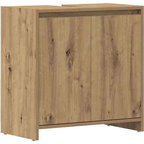 VidaXL Ormarić za umivaonik smeđa boja hrasta 60x33x60 cm drveni Slike