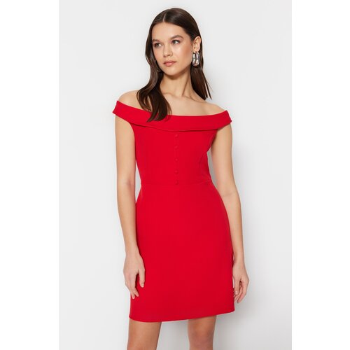 Trendyol Dress - Burgundy - Bodycon Slike