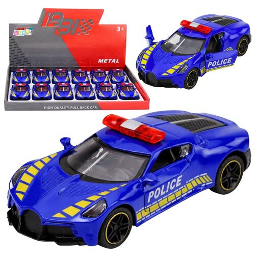  Sportski automobil Policijski automobil s motornim pogonom Metalno plava boja 1:43 Cene