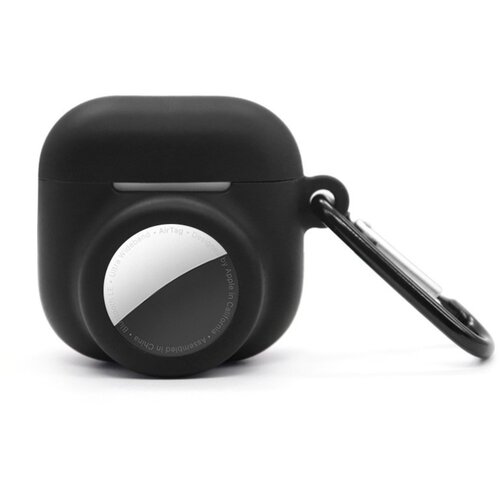 INF 2-v-1 silikonski ovitek za AirPods in AirTag, proti udarcem Black, (5000243504) Cene