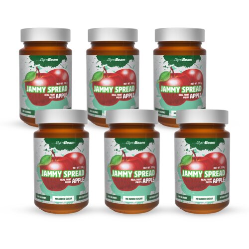 GymBeam jammy spread 6 x 220 g jabuka Cene