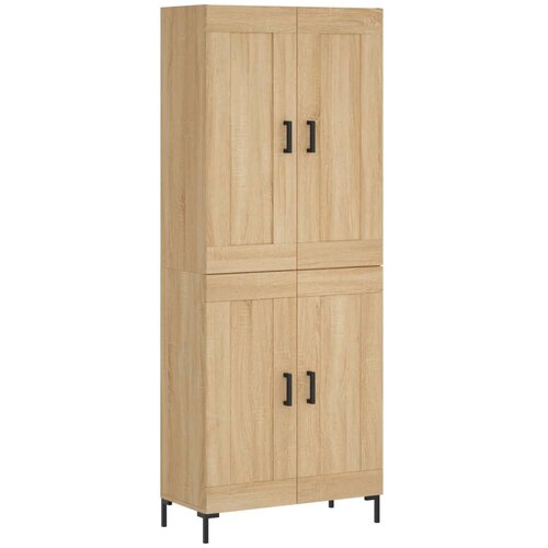  Visoka komoda hrasta sonome 69,5x34x180cm od konstruiranog drva Slike