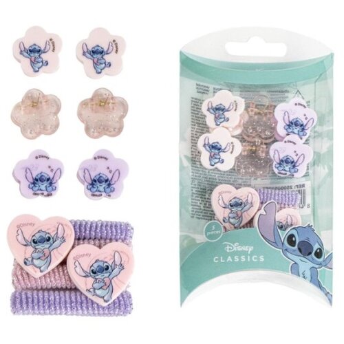 Disney Stich set ukrasnih šnala i gumica za kosu - 10/1 Slike
