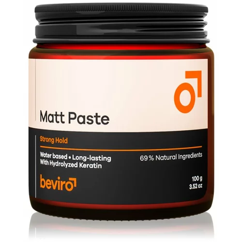 Beviro Matt Paste Strong Hold pasta za kosu Matt 100 g
