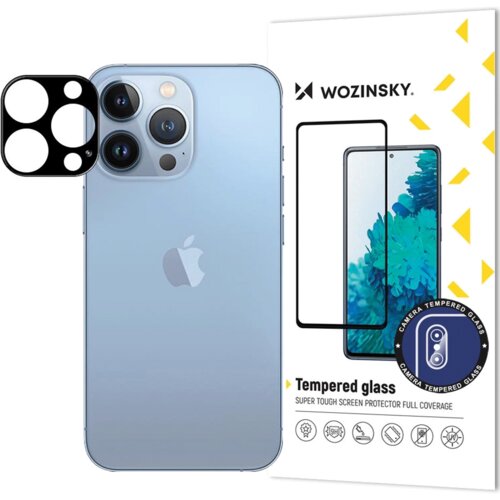 Wozinsky kaljeno staklo za kameru 9H za Apple iPhone 16 Pro Max - Crna Cene