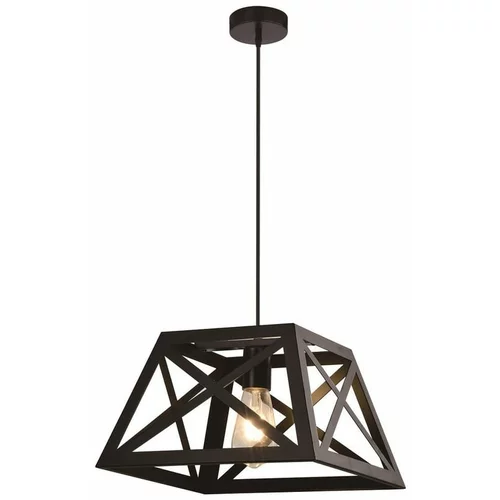 Candellux Lighting Crna metalna viseća lampa 32x32 cm Origami -