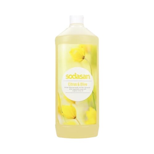 sodasan bio-tekoča mila iz rastlinskih olj - citrus in olive - 1 l Cene