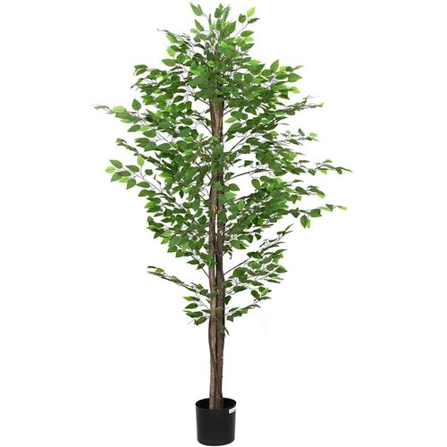 vidaXL Umetna rastlina Ficus 1260 listov 200 cm zelena Cene
