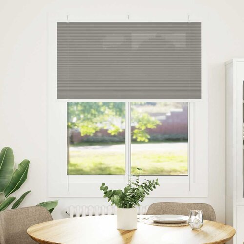 VidaXL Plisirana roleta antracit 110x100 cm &amp;scaron;irina tkanine 109,4 cm Slike